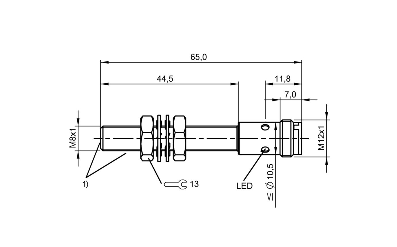 耐高压接近开关 BES M08EH1-PSC20B-S04G-S01 订货号：BES02N6-尺寸图