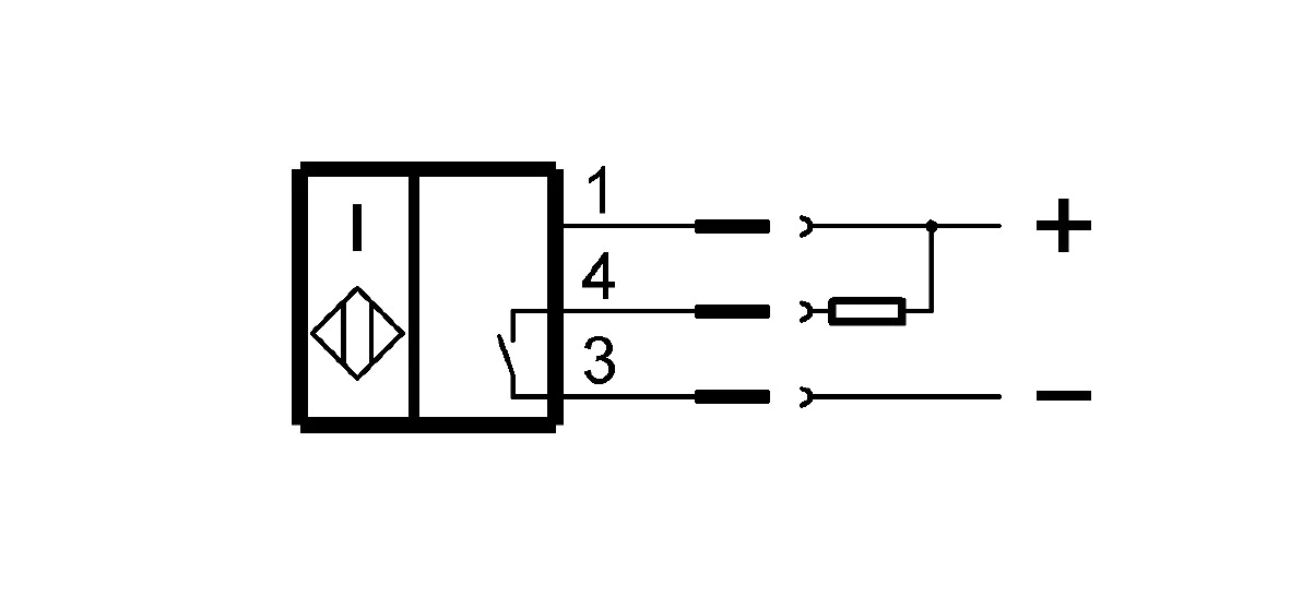 耐高压接近开关 BES M05EG-NSC08B-BP00,2-GS49 订货号：BES0315-接线图