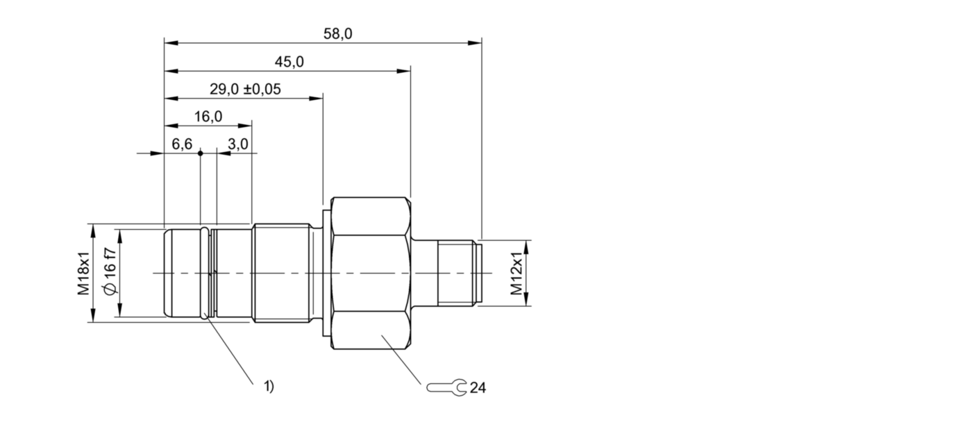 耐高压接近开关 BES 516-300-S190-S4 订货号：BHS0026-尺寸图