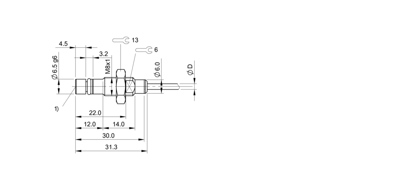耐高压接近开关 BHS A407N-POD15-BP02 订货号：BHS0057-尺寸图