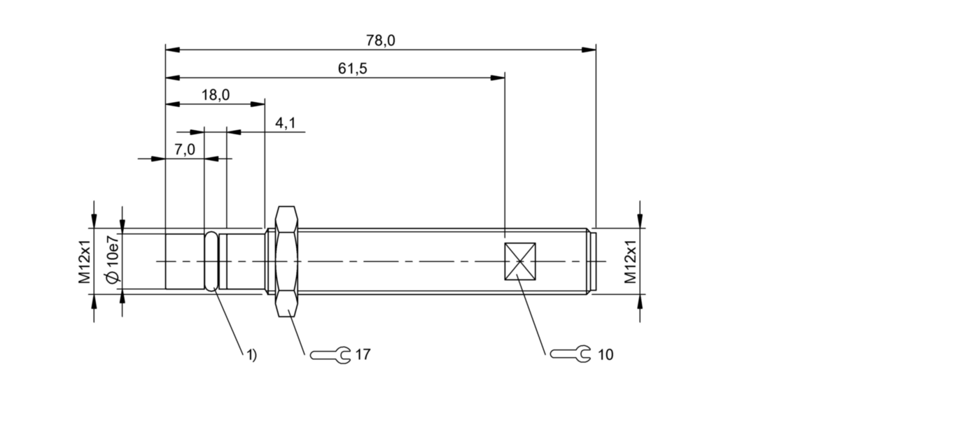 耐高压接近开关 BHS B135V-PSD15-S04 订货号：BHS005R-尺寸图