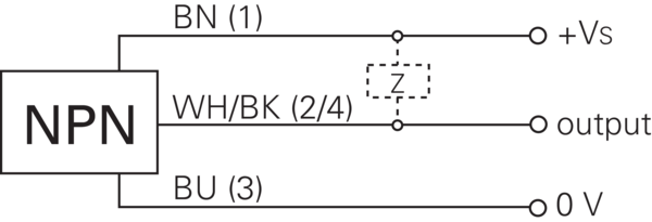 Baumer堡盟 IFRM 05N37A3/S05L 订购代码：11082473 电感式接近开关-接线图