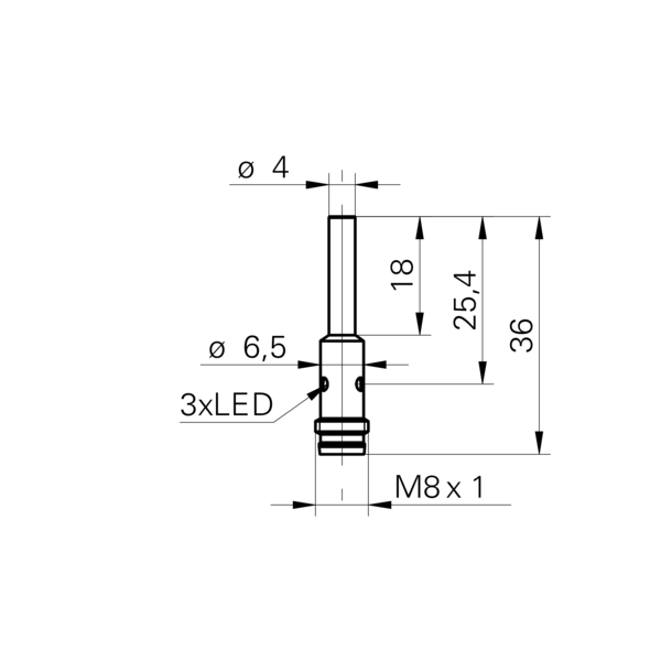 Baumer堡盟 IFRM 04P15A3/S35L 订购代码：10140391 电感式接近开关-尺寸图