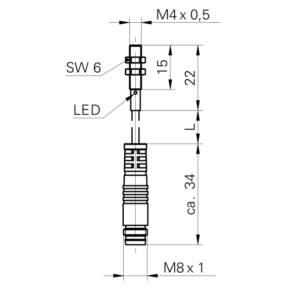 Baumer堡盟 IFRM 04N15B1/KS35PL 订购代码：10152852 电感式接近开关-尺寸图