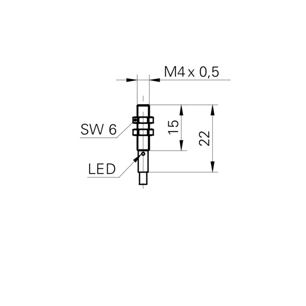 Baumer堡盟 IFRM 04N35B1/L 订购代码：10152850 电感式接近开关-尺寸图