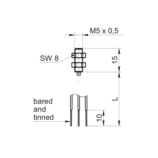 Baumer堡盟 IFRM 05N35A5/Q 订购代码：10144463 电感式接近开关-尺寸图