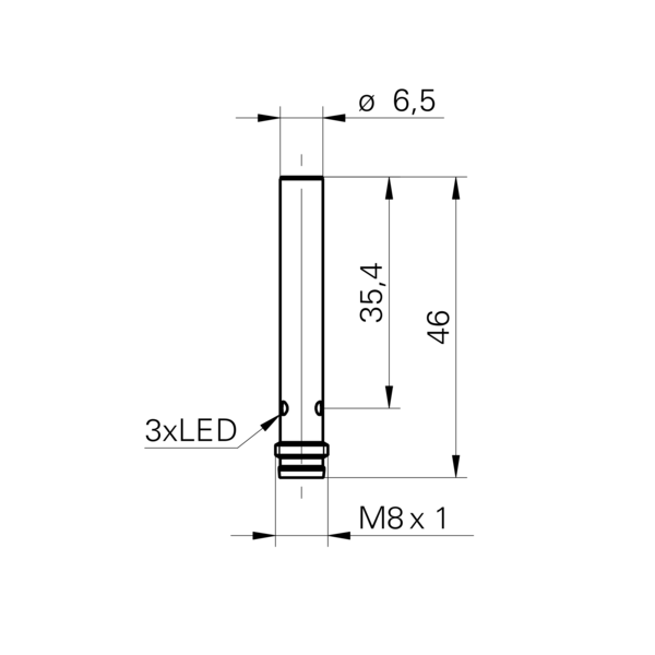 Baumer堡盟 IFRM 06P37A1/S35L 订购代码：10140589 电感式接近开关-尺寸图