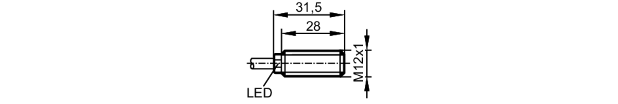 易福门电感式接近开关 IF6037 订货号：IFB3002-BPKG/V4A/2M ZH-尺寸图