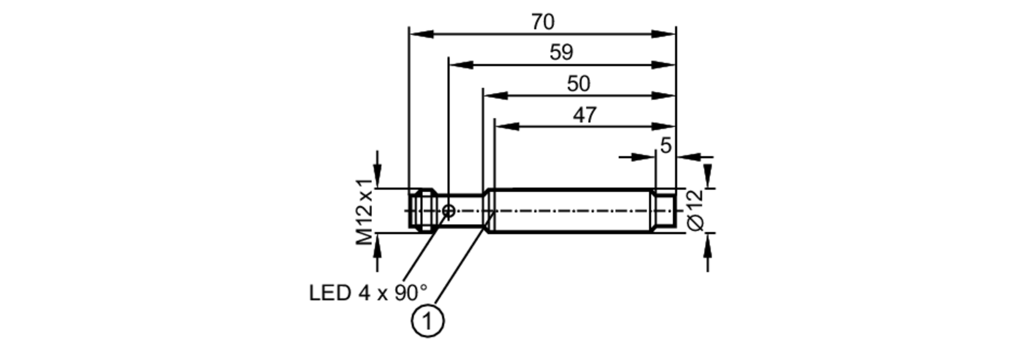 易福门电感式接近开关 IFT210 订货号：IFGC007-ASKG/M/V4A/US-104-DRS-尺寸图
