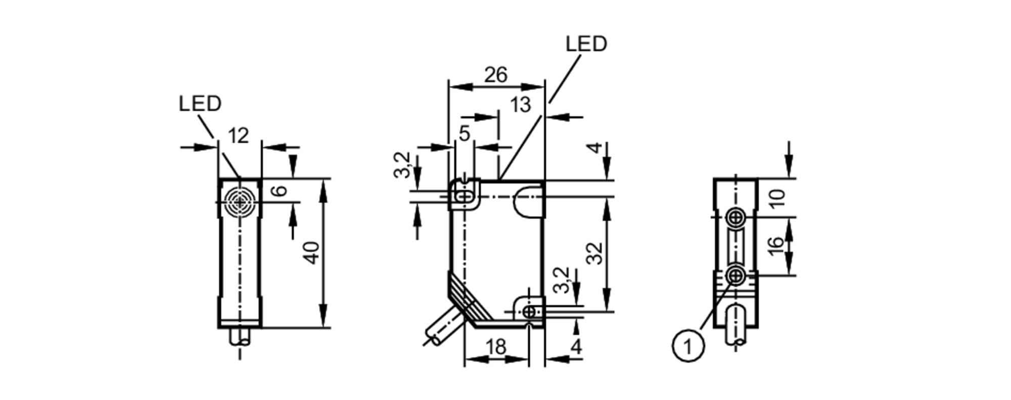 易福门电感式接近开关 IN0097 订货号：IN-2002-ABOA-尺寸图