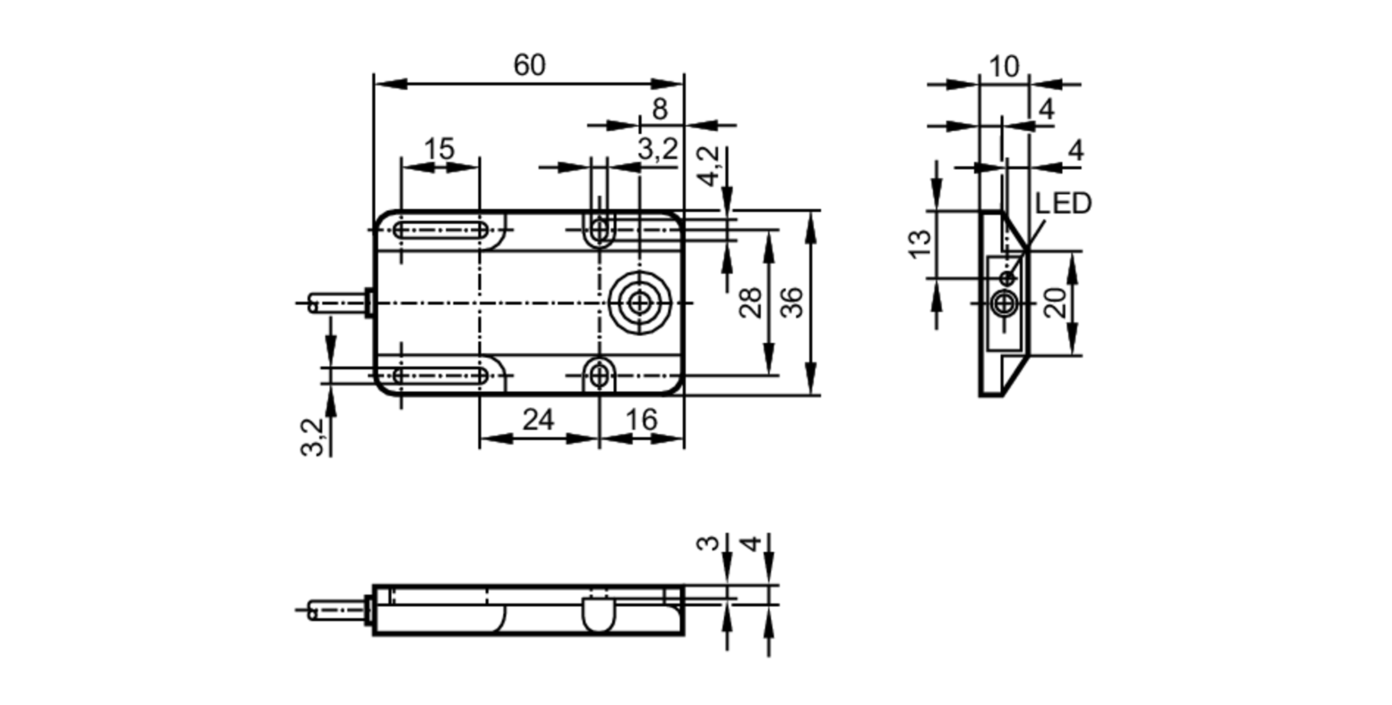 易福门电感式接近开关 IW5051 订货号：IW-3005-BPKG-尺寸图