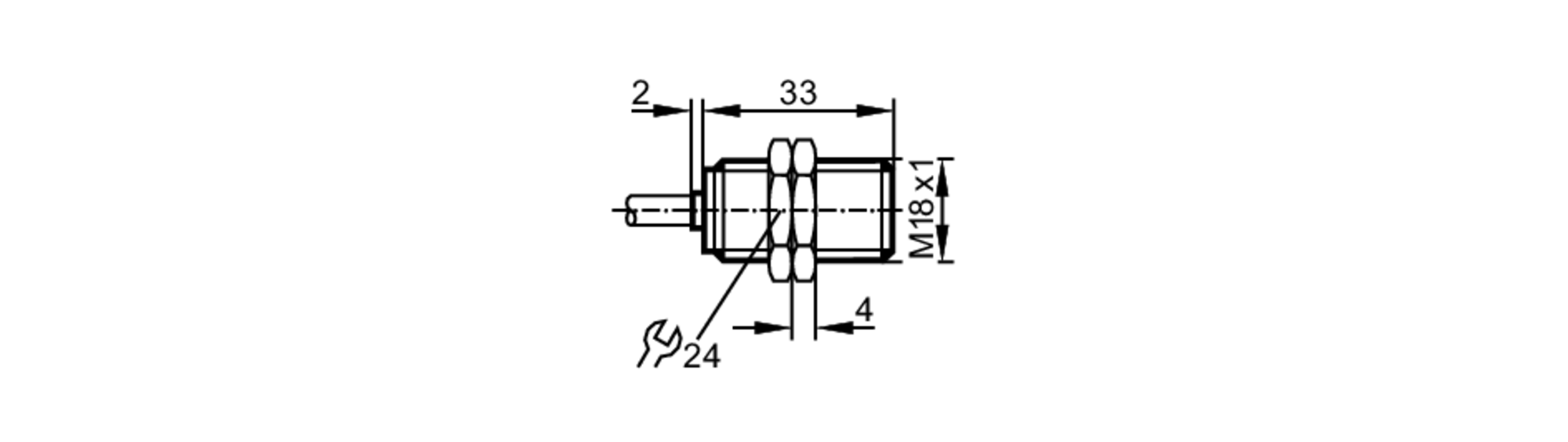 易福门电感式接近开关 NG5002 订货号：IGA2005-N/1D/1G/2G-尺寸图